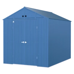 Arrow Elite Steel Storage Shed, 10x14, Blue Grey 8 Arrow Elite Steel Storage Shed, 10x14, Blue Grey -ShelterLogic || Arrow Shop ybuaaxypx71iplomv2s7