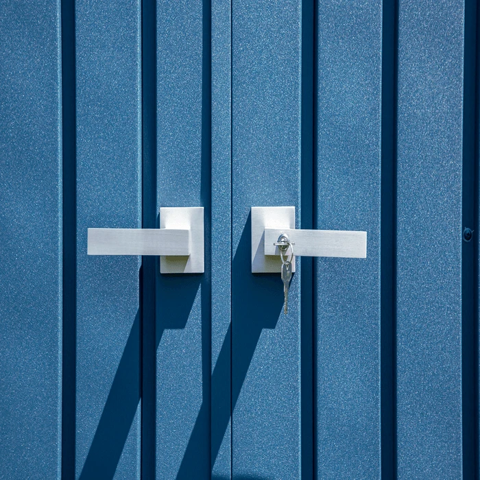 Arrow Elite Steel Storage Shed, 14x12, Blue Grey 13 Arrow Elite Steel Storage Shed, 14x12, Blue Grey - Image 13