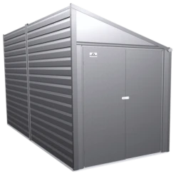 Yardsaver® 4 X 10 Ft Steel Storage Shed Pent Roof Galvalume®