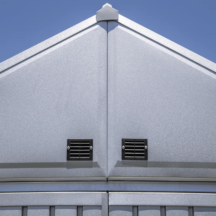 Arrow Elite Steel Storage Shed, 12x14, Galvalume 5 Arrow Elite Steel Storage Shed, 12x14, Galvalume - Image 5