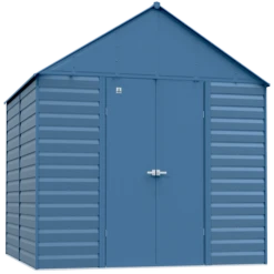 Arrow Select Steel Storage Shed, 12x12, Blue Grey
