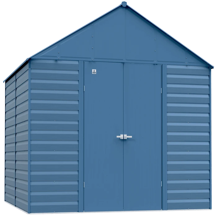 Arrow Select Steel Storage Shed, 12x12, Blue Grey 1 Arrow Select Steel Storage Shed, 12x12, Blue Grey
