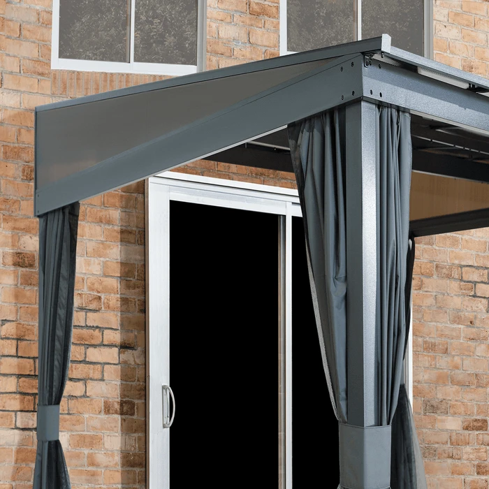 Sojag Pompano 10 Ft. X 12 Ft. Wall Gazebo 3 Sojag Pompano 10 Ft. X 12 Ft. Wall Gazebo - Image 3