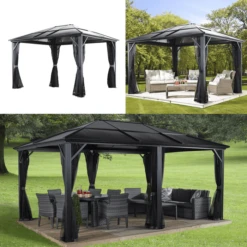 Sojag Meridien 10 Ft. X 12 Ft. Gazebo -ShelterLogic || Arrow Shop yvohzczyjvauuoeygffb 1