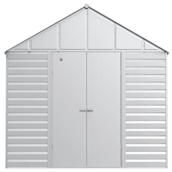 Arrow Select Steel Storage Shed, 12x12, Flute Grey 2 Arrow Select Steel Storage Shed, 12x12, Flute Grey - Image 2