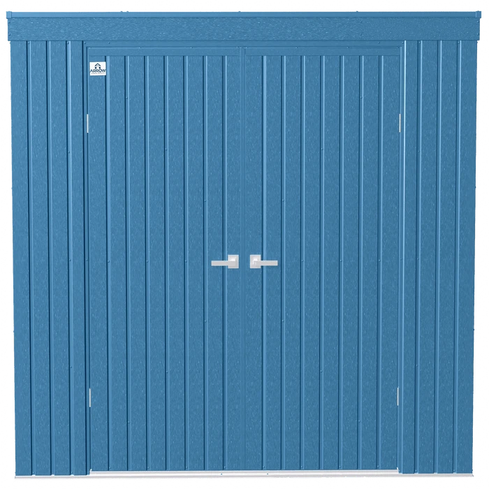 Arrow Elite Steel Storage Shed, 8x4, Blue Grey 2 Arrow Elite Steel Storage Shed, 8x4, Blue Grey - Image 2