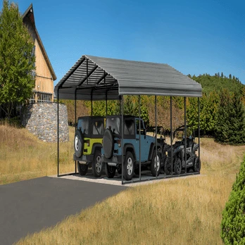 Arrow Carport 20x24x09 Charcoal BKP 12 Arrow Carport 20x24x09 Charcoal BKP - Image 12