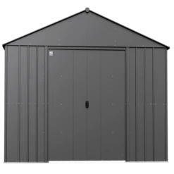 Arrow Classic Metal Shed, 14 X 14, Charcoal