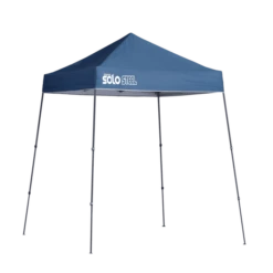 ShelterLogic Quik Shade Solo Steel Midnight Blue 10x10 Ft. Slant Leg Pop-up Canopy