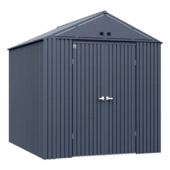 Arrow Elite Steel Storage Shed, 10x12, Anthracite