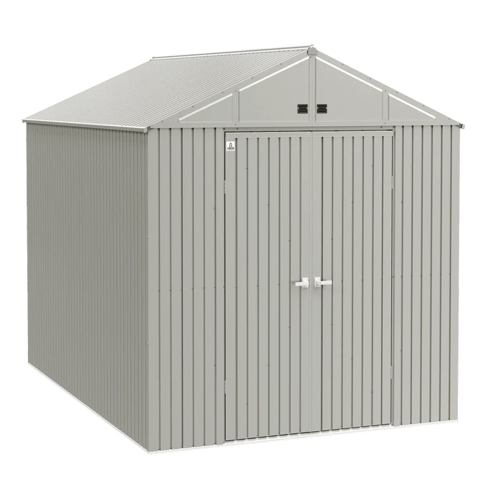 Arrow Elite Steel Storage Shed, 10x14, Cool Grey 1 Arrow Elite Steel Storage Shed, 10x14, Cool Grey